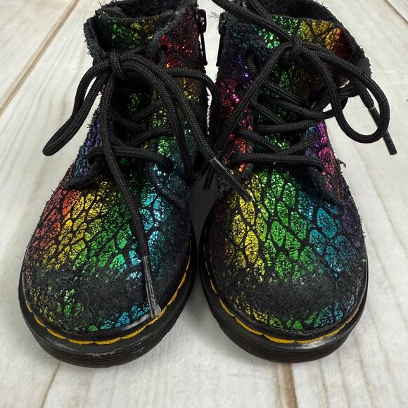 dr. marten 1460 pascal metallic rainbow boots 6C - Picture 2 of 7